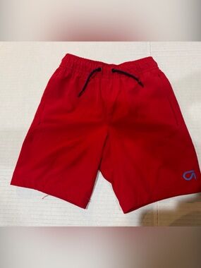 Kids  Red Athletic Swim Shorts - Brand: